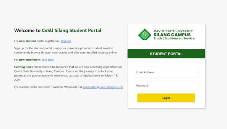 CvSU Silang Portal - Cavite State University - Silang Campus
